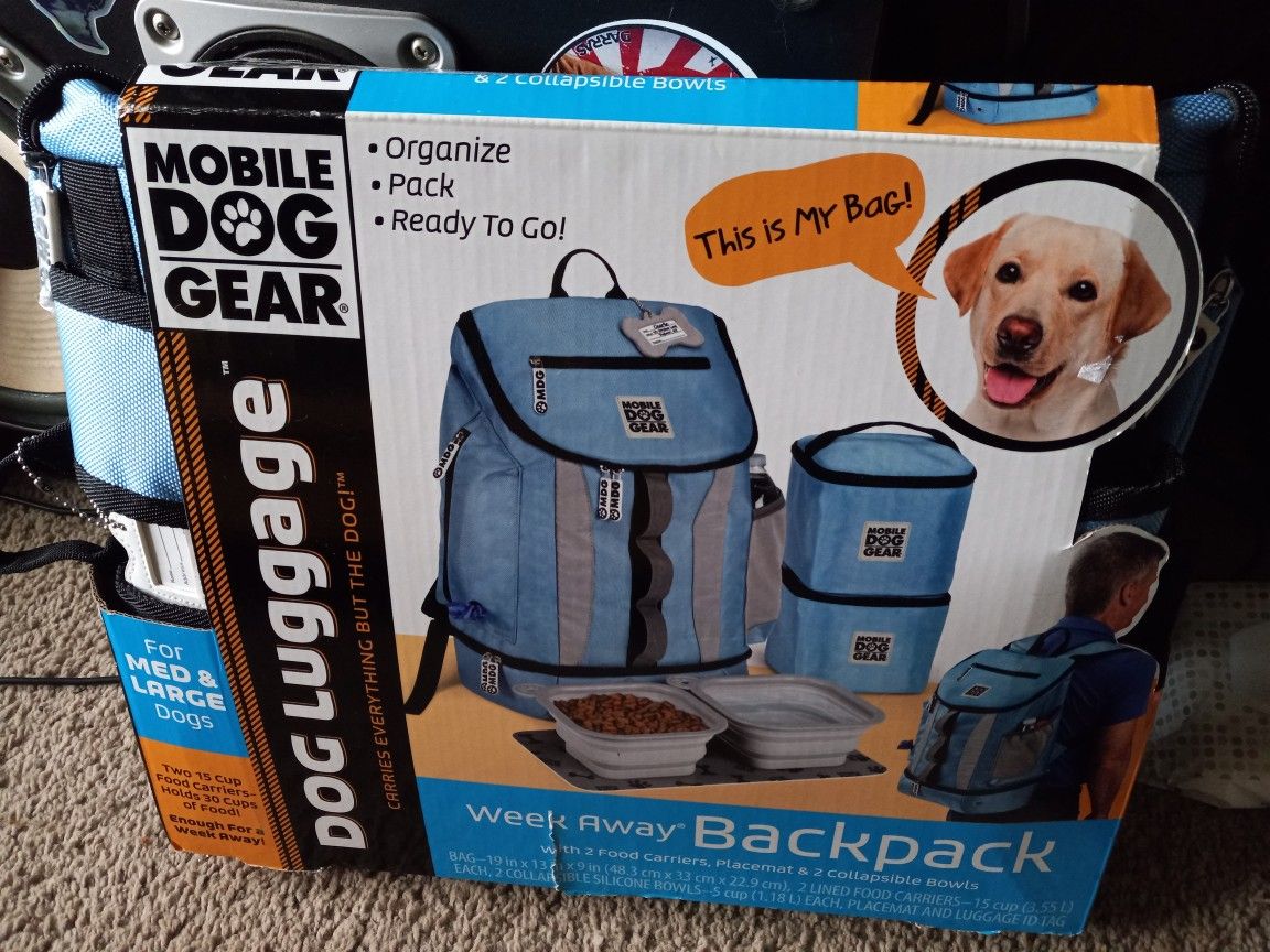 Dog "Week Away" Backpack