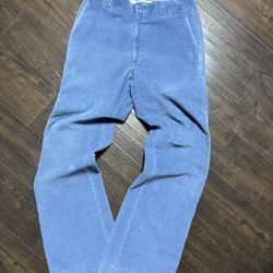 Levi’s Panatela Wildfire Vintage 70’s Blue Wide Leg Bootcut Corduroy Pants 33x33