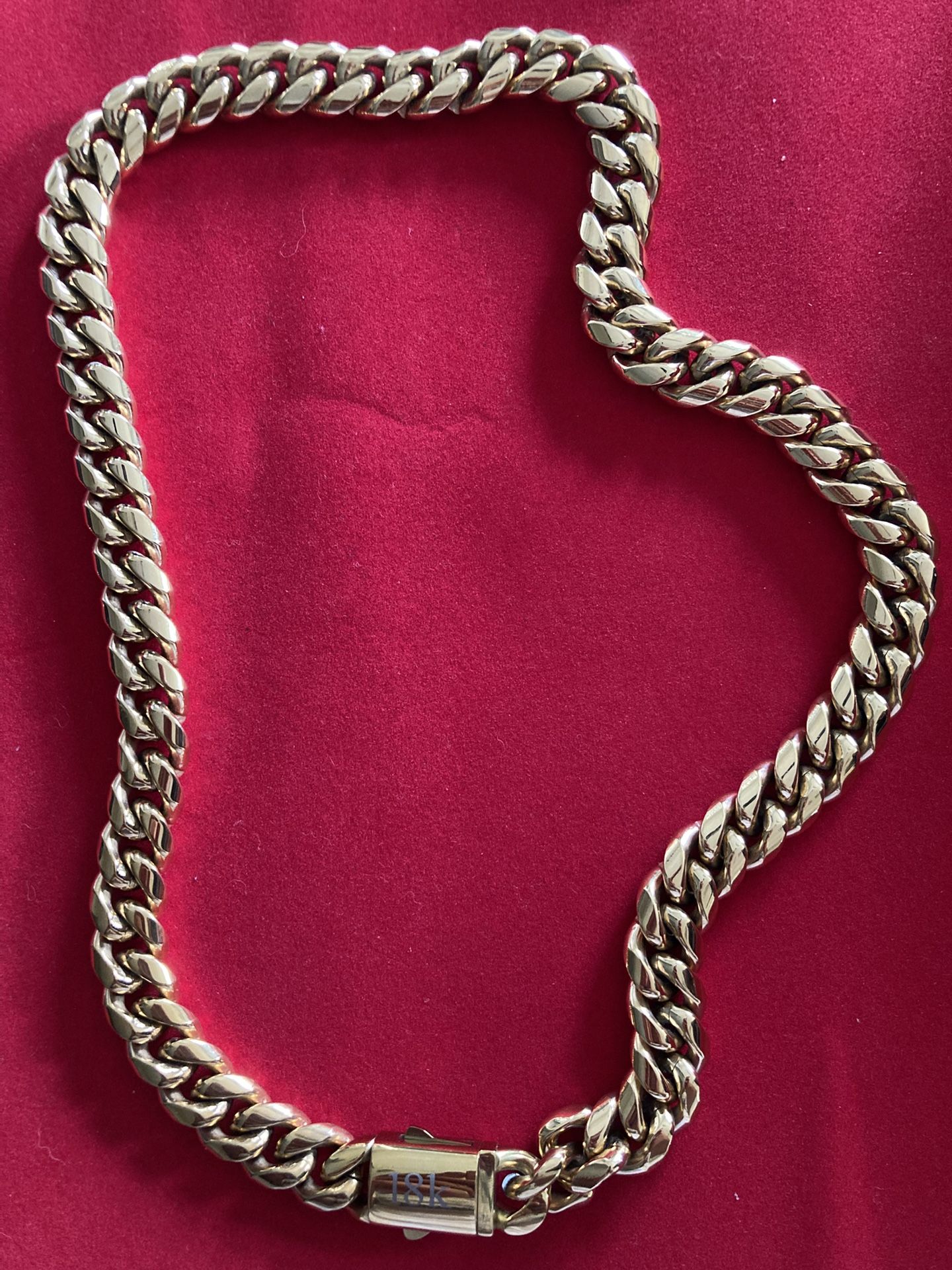 18K Over 925 Silver (14MM 24INCH)