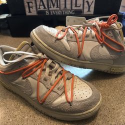 Off White Nike dunk Lot 11 size 12 
