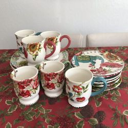Dinner plates and cups