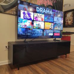 Black Wood Tv Stand 