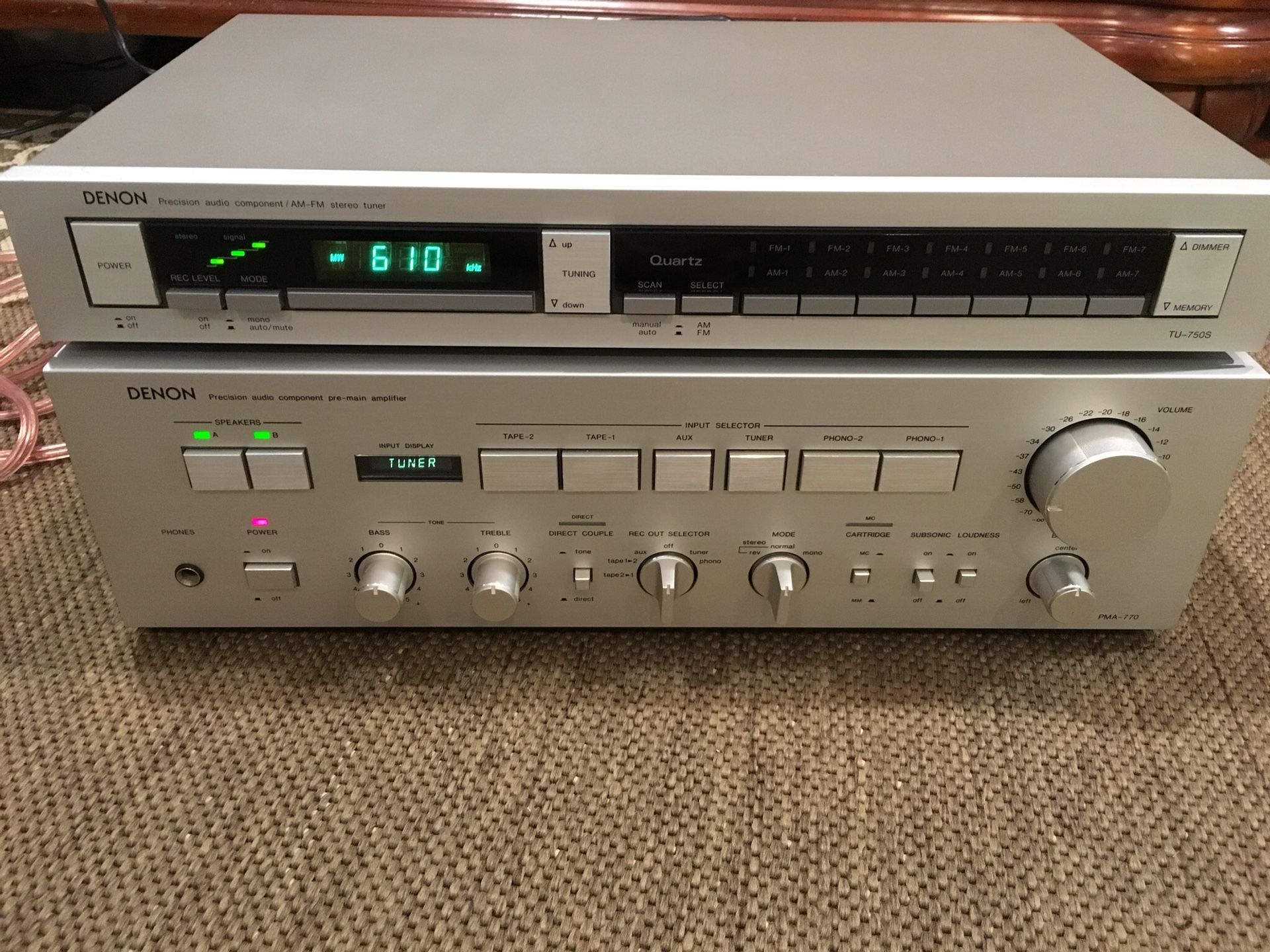 アンプ DENON PMA-770 Denon PMA-770 Precision Audio Component Pre-Main Amplifier