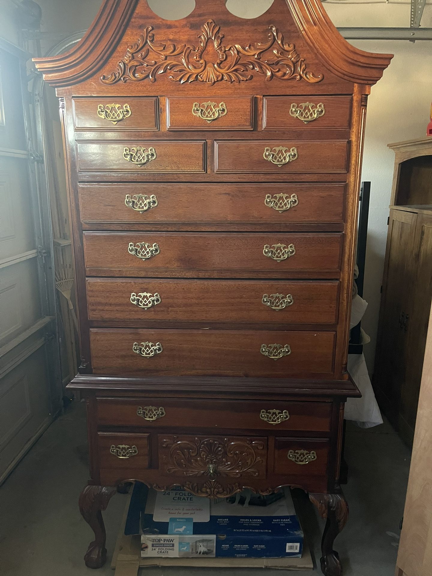 Antique Chippendale Armoire 