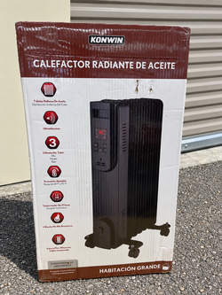 Konwin OH907R 1500W Oil-Filled Heater with Remote