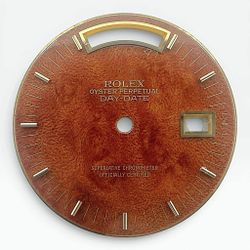 Men's Rolex 36mm Day-Date Vintage President Burl Wood Dial. (Pre-Owned)