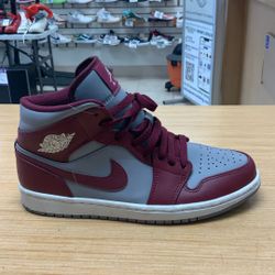 Jordan 1 Mid Cherrywood Red Size 8