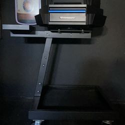 MONTEZUMA MRTC2623B 3-TIER STEEL MOBILE REVOLVING TOOL CART