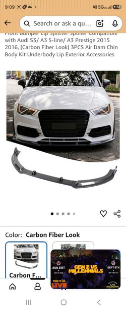 A3/S3 Front Carbon Lip