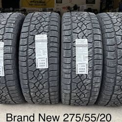 (4) - 275/55/20 Mastercraft Courser Trail Tires