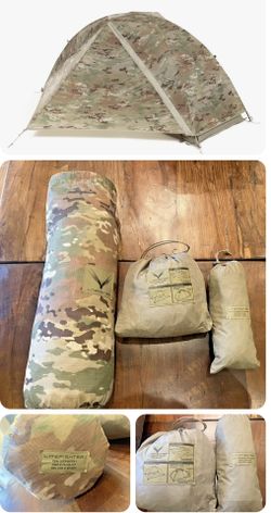 LiteFighter 1 Tent + Cold Weather Kit + Ground Sheet excellent
