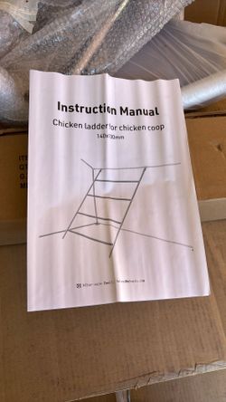 Chicken coop ladder
