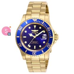 New Mens Gold Invicta Pro Diver Watch 