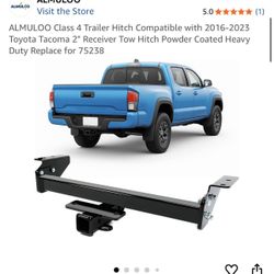ALMULOO Class 4 Trailer Hitch Compatible with 2016-2023 Toyota Tacoma 2" Receiver Tow Hitch Powder Coated Heavy Duty Replace for 75238