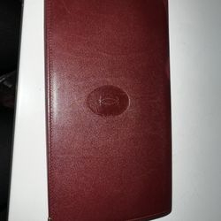 Authentic Cartier Bordeaux Long Wallet
