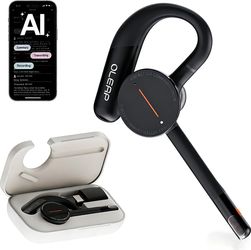 Archer Wireless Headset Single Ear Bluetooth Headset, Meeting Assistant with Transcription, AI Noise Canceling 50dB, AI Transcribe & Summarize, Voice 