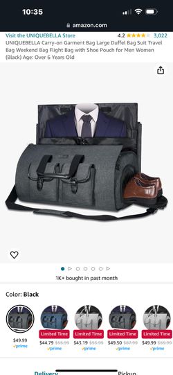 Carry On Garment Bag