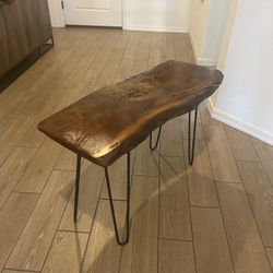 End Table Black Walnut Wood