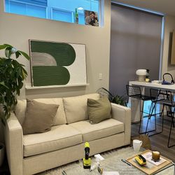 Apt 2B Catalina Sleeper / pull out Couch - Full sized mattress (moving sale)