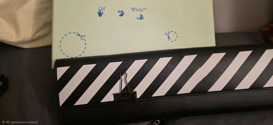 Off White Chain strap Binder Wallet