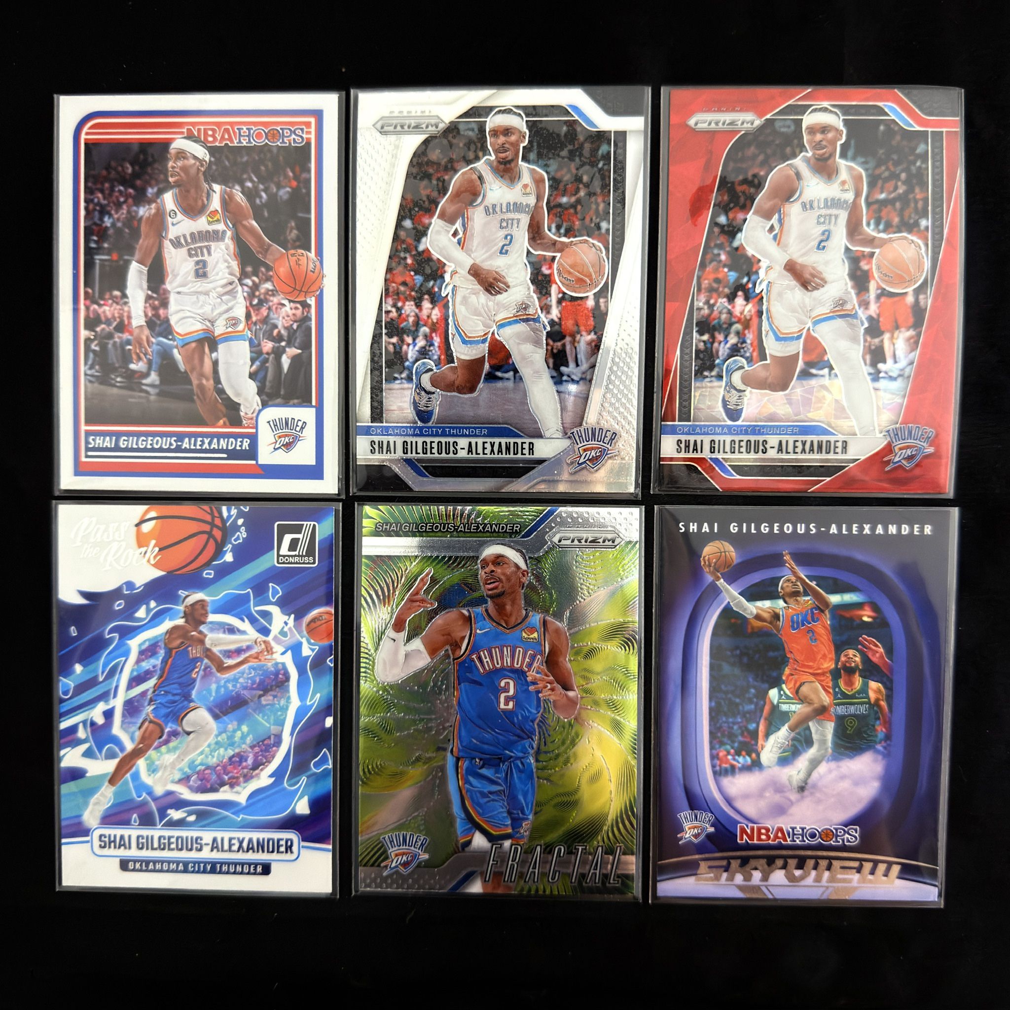 Shai Gilgeous Alexander Mixed Insert Lot (6)