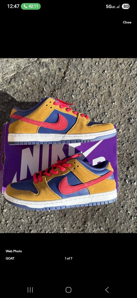 Nike Sb Low Reverse Papa Bear 8.5