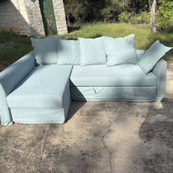 *FREE DELIVERY* IKEA Light Blue Sleeper Sofa 