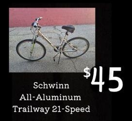 MUST SELL ASAP! Schwinn All-Aluminum Trailway 21-Sp Hybrid Bike