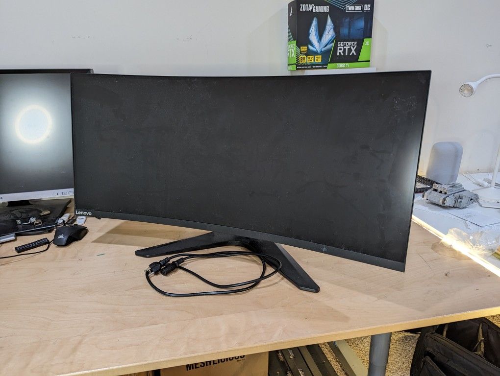 Lenovo 1440p 144hz Ultrawide Curved Gaming Monitor
