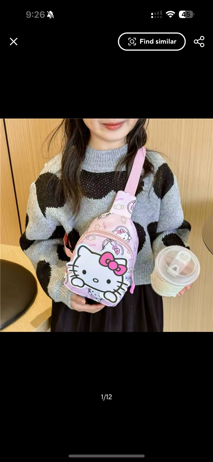 Brand New Hello Kitty Backpack Purse Bag