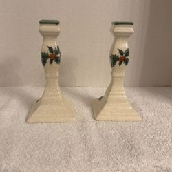 Two Mikasa Candle Holders 