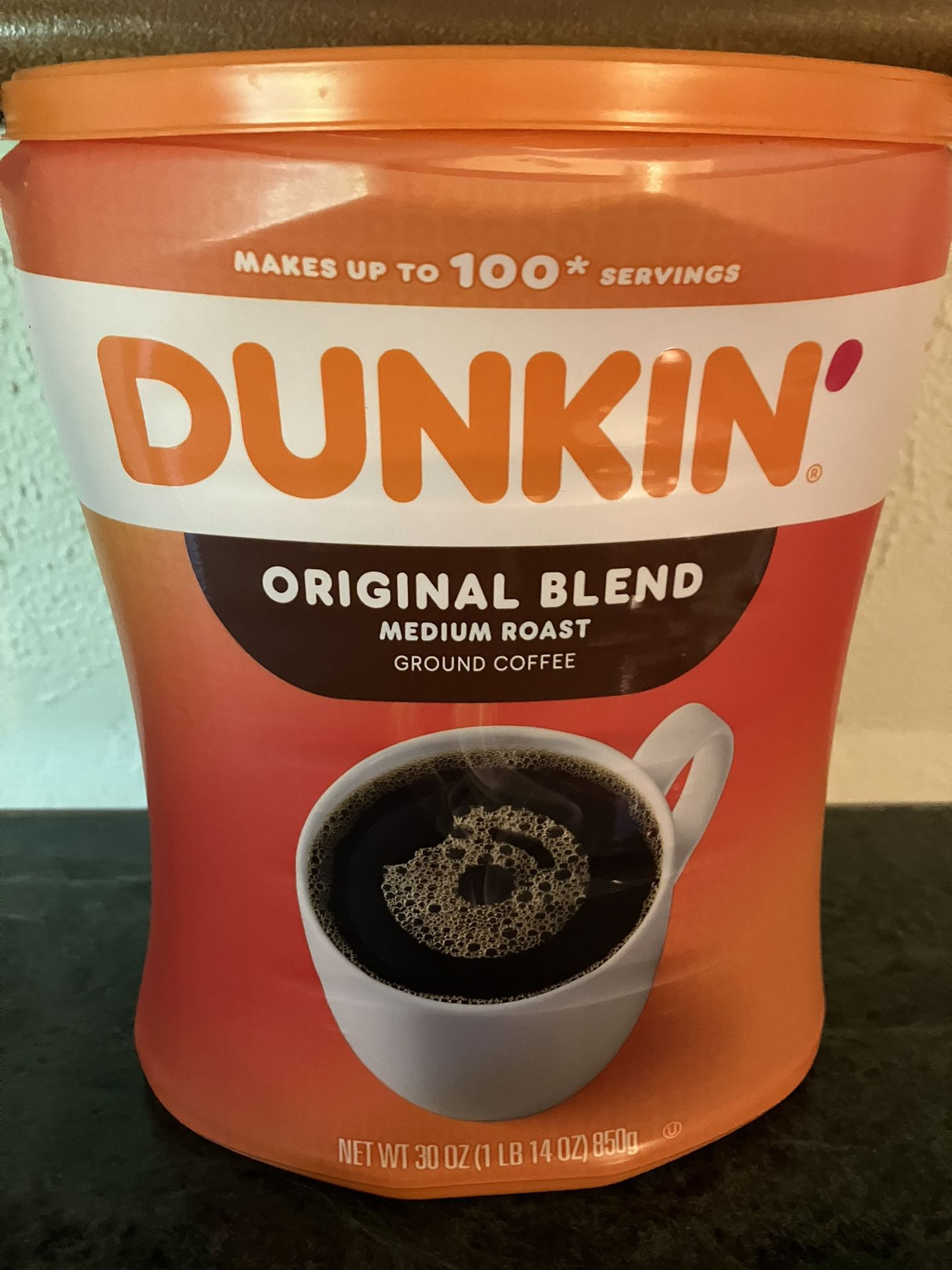 Dunkin Original Ground Coffee 3 (30oz) Cans.