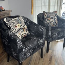 Pair Of Tall Accent Chairs