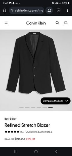 NWT Calvin Klein Refined Suit Jacket Blazer XL