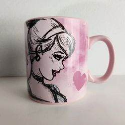 Cinderella Large Coffee Mug Cup A DREAM IS A WISH YOUR‎ HEART MAKES Pink
