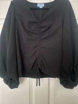 Womens black boutique blouse