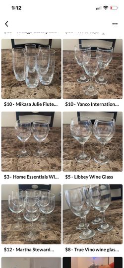 Wine cups brand named