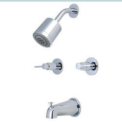 Tub And Shower Faucet Set - Chrome With Valve