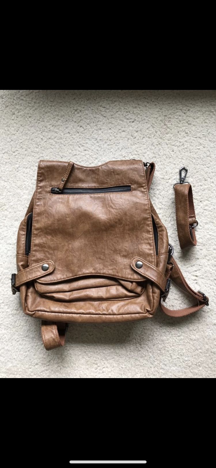 Women Soft PU Leather Backpack