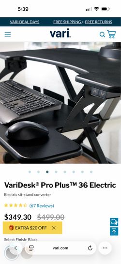FREE Varidesk sit to stand desk