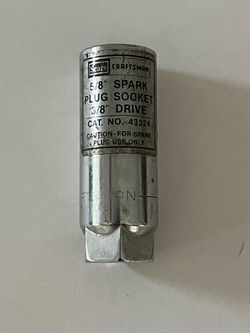 Sears Craftsman 43324 G 5/8" Spark Plug Socket  3/8" Drive 6 Pt.,  USA