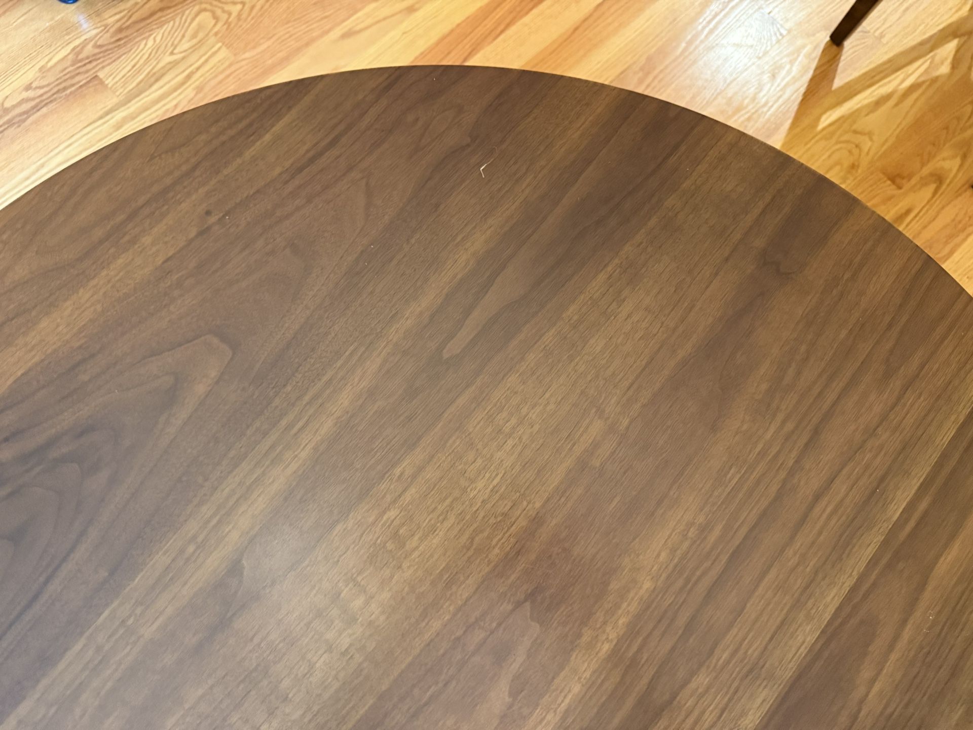 Walnut round the corner table - pickup only
