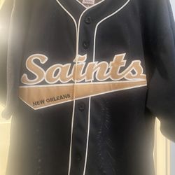 Drew Brees NFL Baseball Jersey (Blk) L 