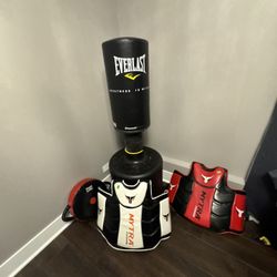 Complete Boxing & MMA Training Set – Everlast Bag + Mytra Chest Pads + Target Pad