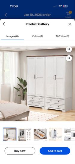 Wardrobe closet single