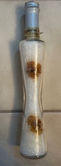 Branda New Shonfeld’s Vanilla Bath Salts, Vintage Glass Bottle