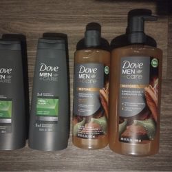 Dove Mens Body Wash / Shampoo and Conditioner BUNDLE