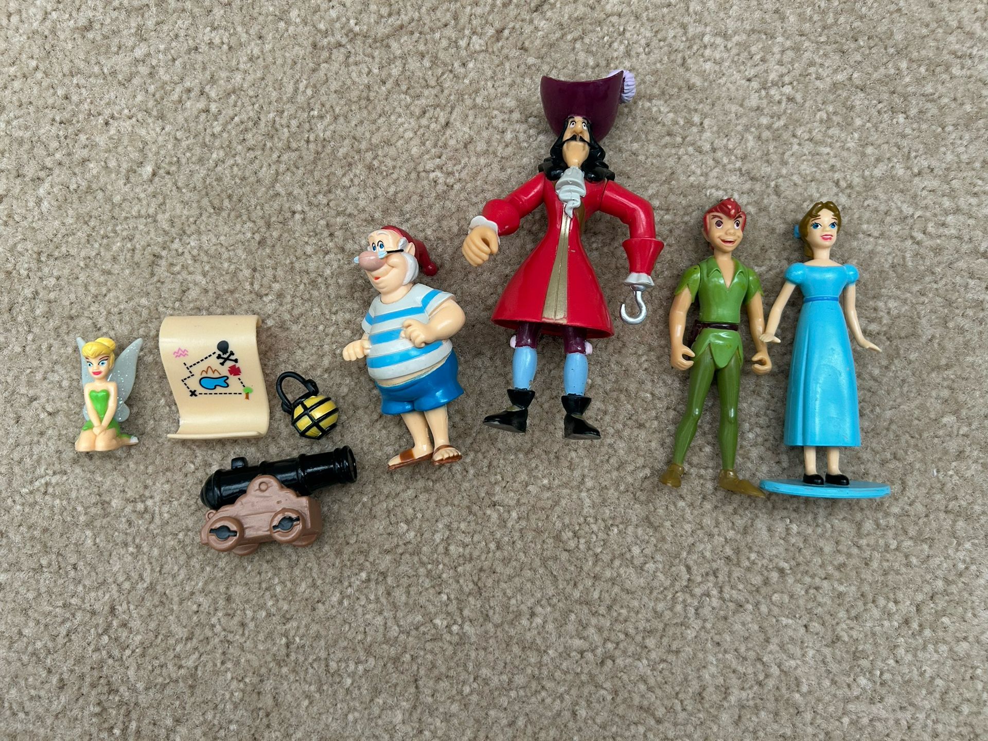 Peter Pan Plastic Characters