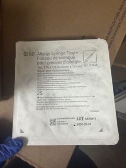 Medical supplies