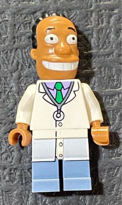**LEGO Simpsons Minifigure – Dr. Hibbert – Adult Collector Owned**